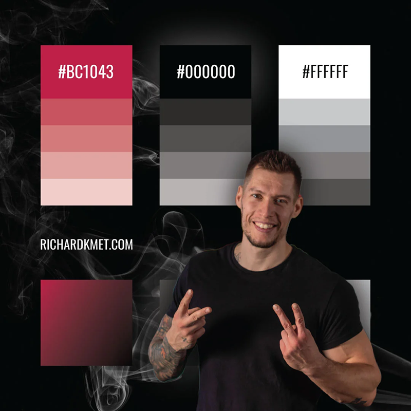 Richard Kmeť - branding - farby